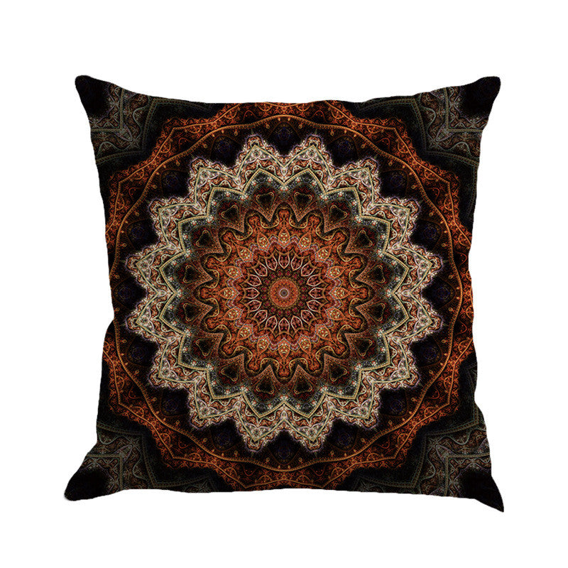 Vintage Mandala Floral Printed Cushion Pillowcase