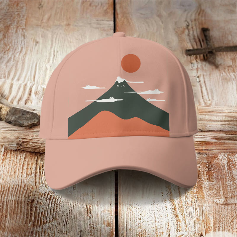 Dashingsoul Japanese Cat Art Print Cap