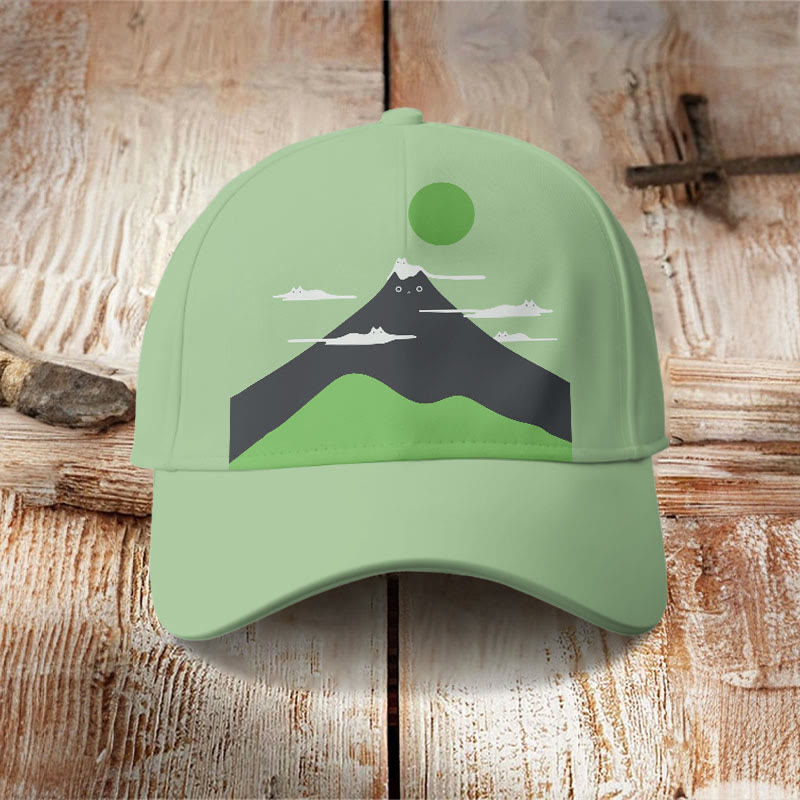 Dashingsoul Japanese Cat Art Print Cap