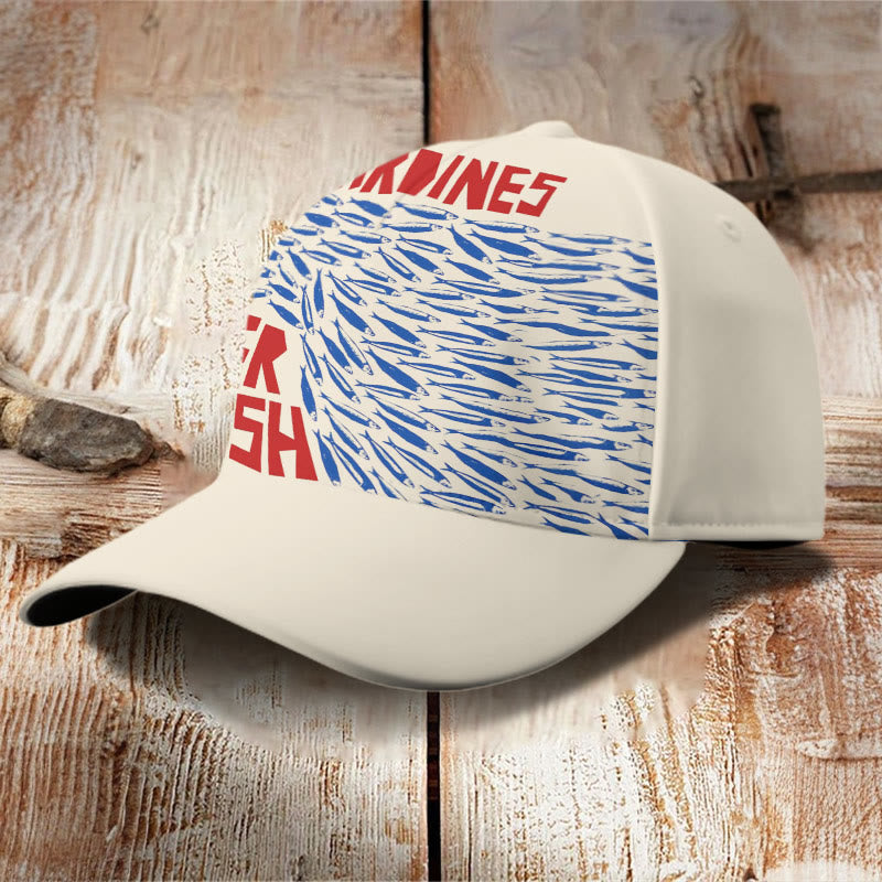 Dashingsoul Fresh Sardines Art Print Casual Cap
