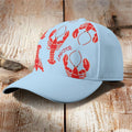 Dashingsoul Creative Big Red Lobster Print Casual Cap