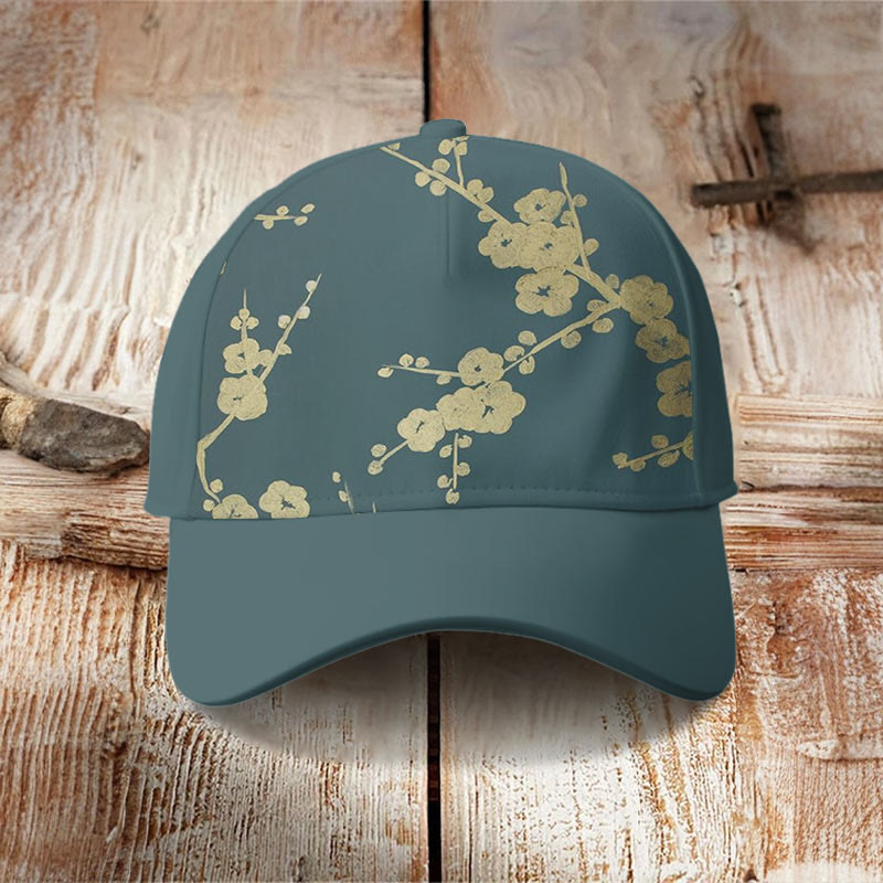 Dashingsoul Summer Japanese Floral Art Print Casual Cap