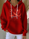 Heart Disease Awareness Casual Hoodie Sweatshirt