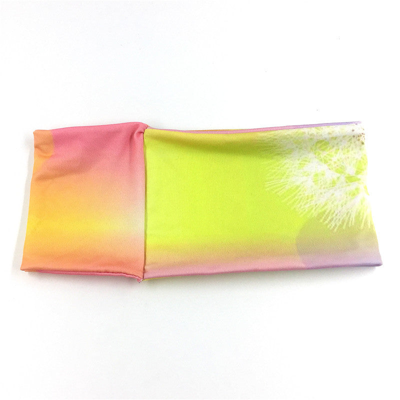 Dandelion With Tie-dyed Gradient Sports Hair Band