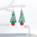 Christmas Creative Ornaments Tree Earrings