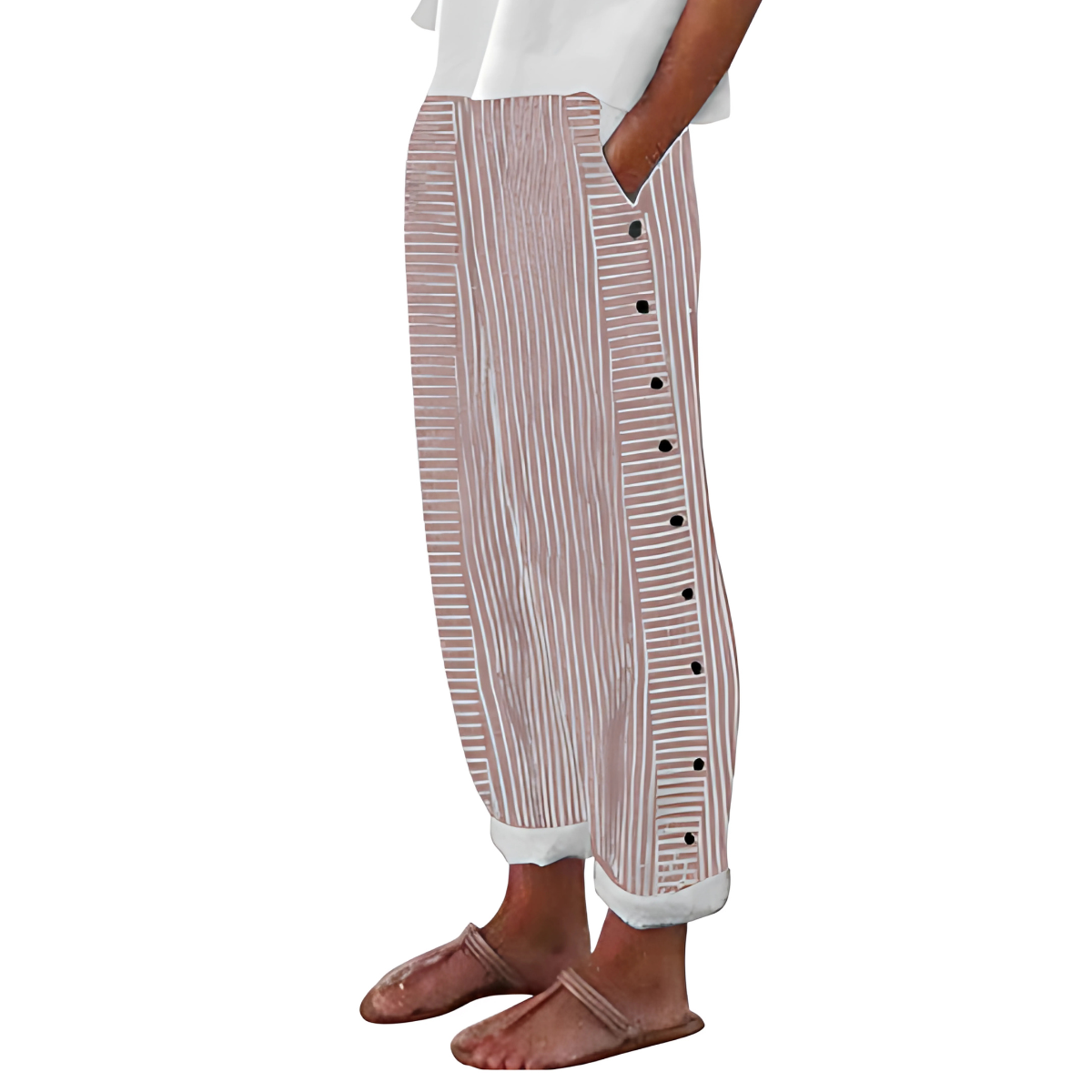 Dagny | Stylish Summer Striped Pants