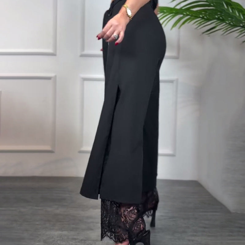 Angélique | Chic Lace Fluid Pants