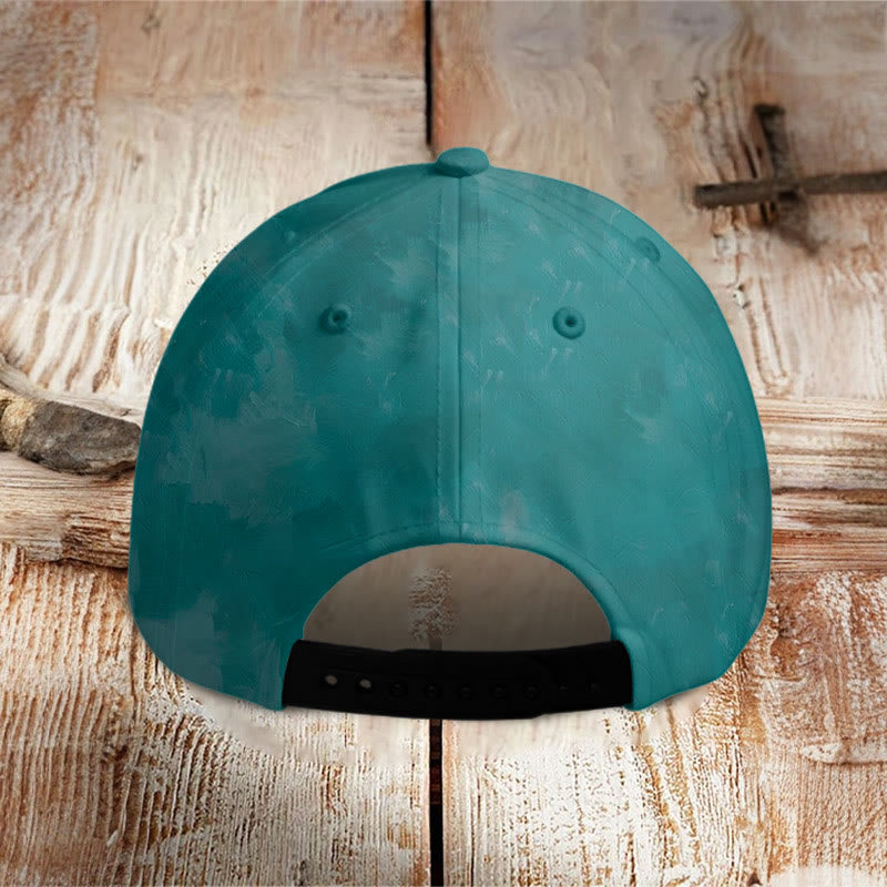 Dashingsoul Colorful Octopus Oil Painting Print Cap