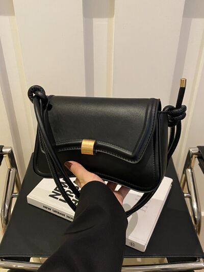 Knotted Strap PU Leather Handbag