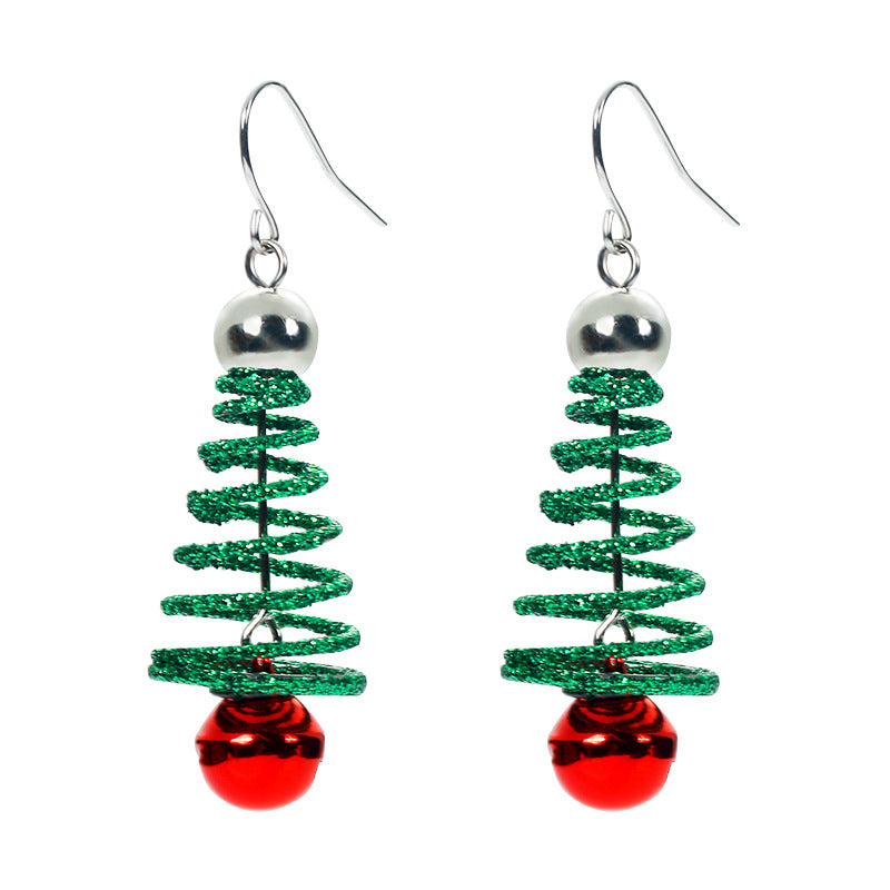 Christmas Creative Ornaments Tree Earrings