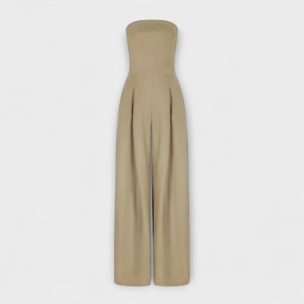 Amelie | Stylish Strapless Wide-Leg Jumpsuit