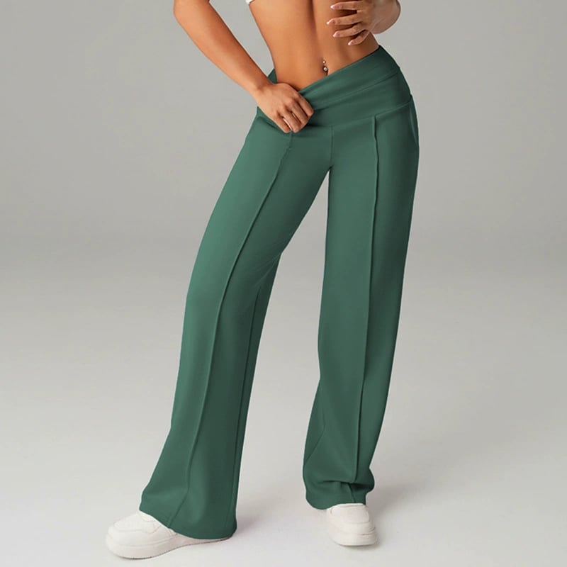 Loreta | High Waisted Straight Leg Comfort Chic Pants