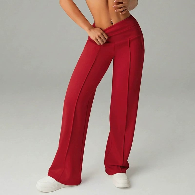 Loreta | High Waisted Straight Leg Comfort Chic Pants