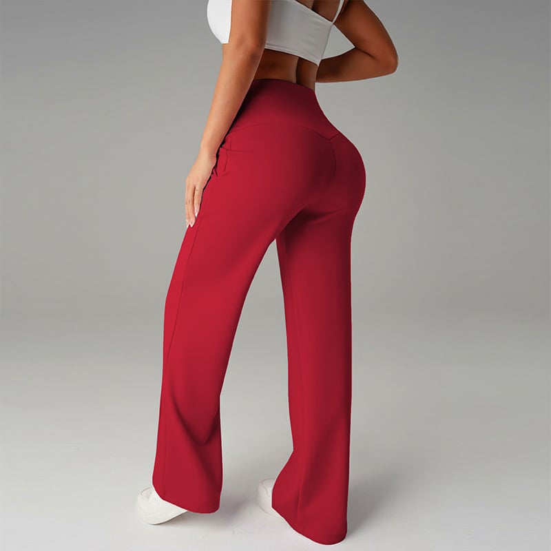 Loreta | High Waisted Straight Leg Comfort Chic Pants