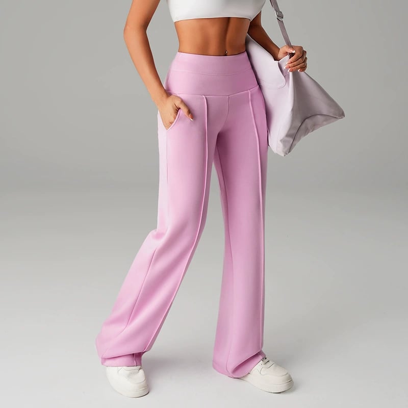 Loreta | High Waisted Straight Leg Comfort Chic Pants