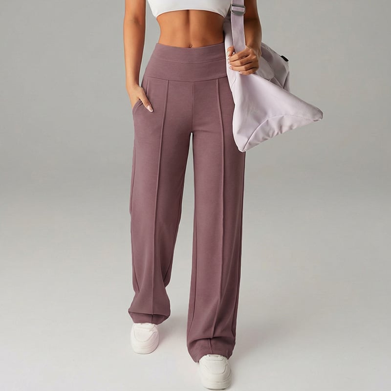 Loreta | High Waisted Straight Leg Comfort Chic Pants