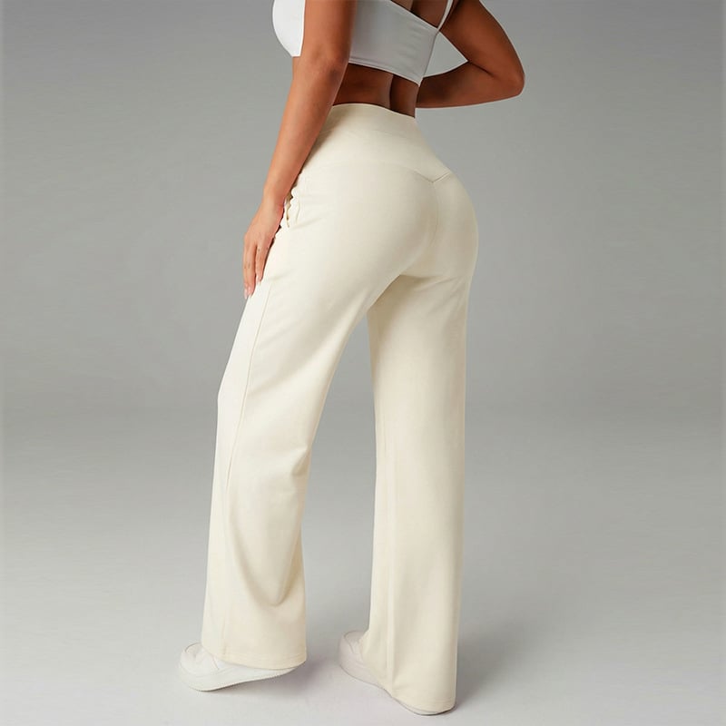 Loreta | High Waisted Straight Leg Comfort Chic Pants