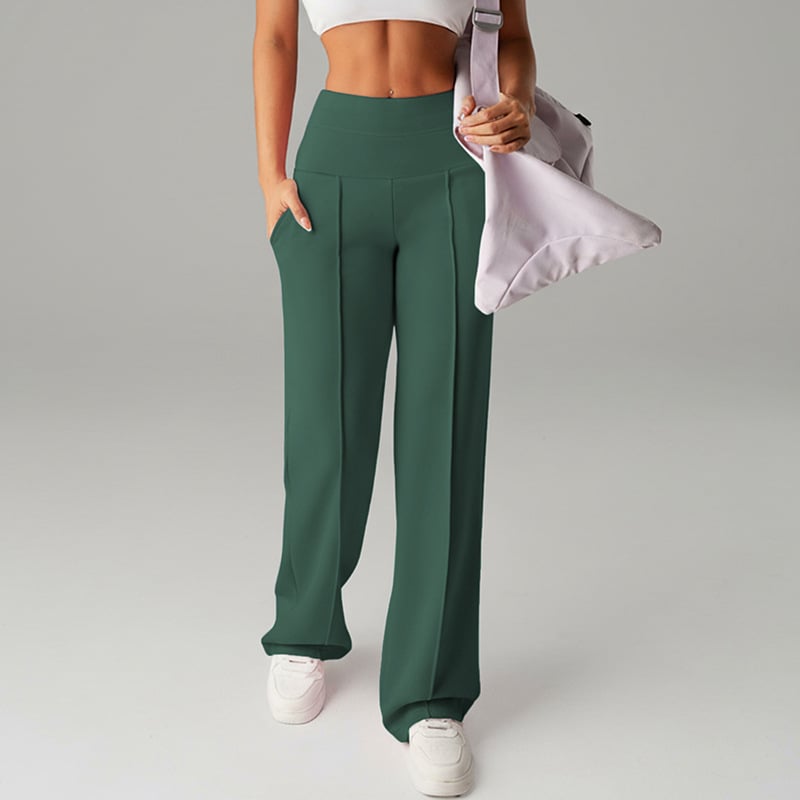 Loreta | High Waisted Straight Leg Comfort Chic Pants