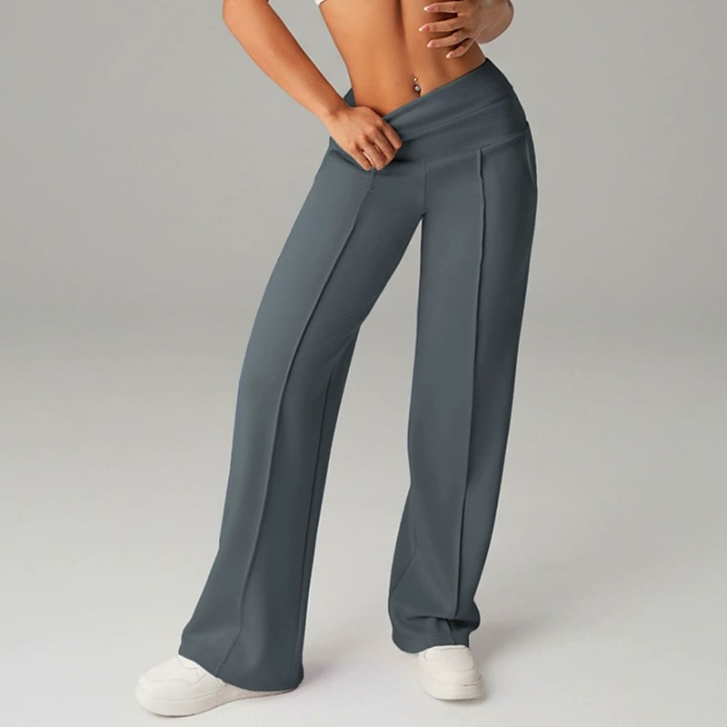 Loreta | High Waisted Straight Leg Comfort Chic Pants