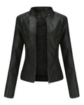 Karolina | Slim Faux Leather Jacket
