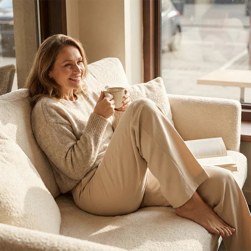 Eddi | Chic High Waisted Pants with A Straight and Elegant Cut