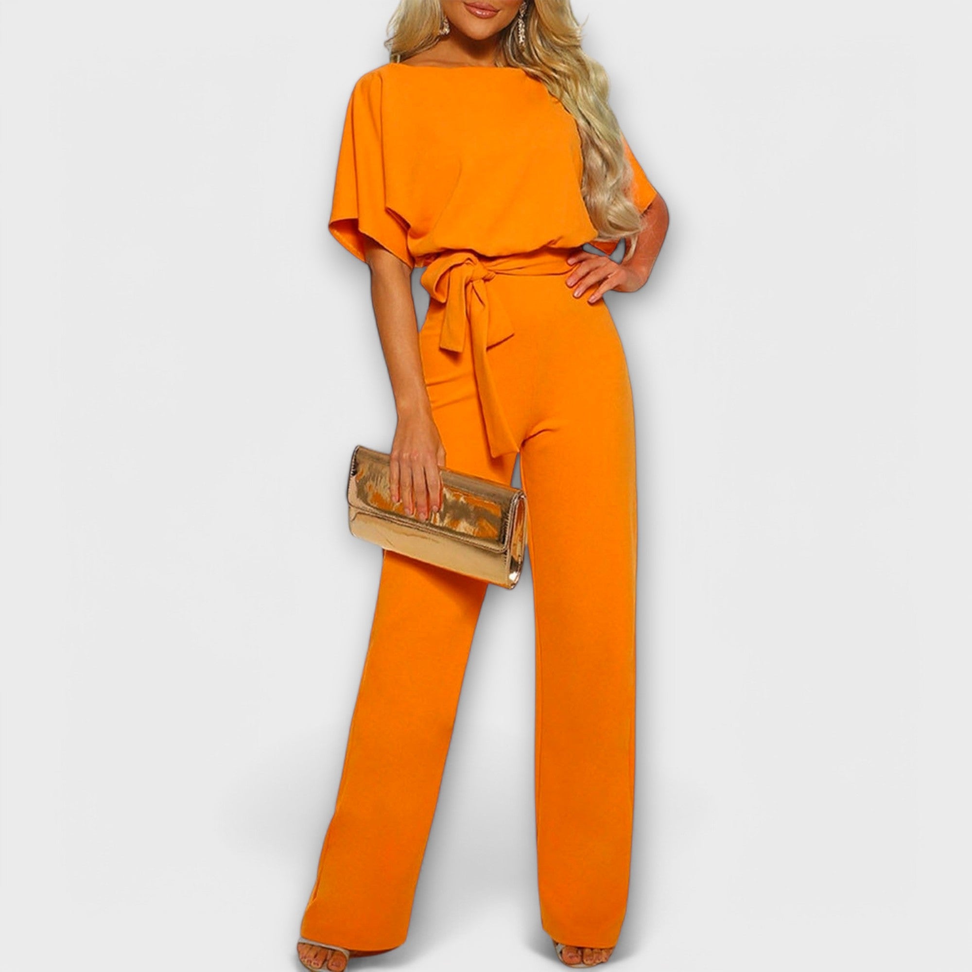 Jenny | Stylish Belted Wide-Leg Jumpsuit