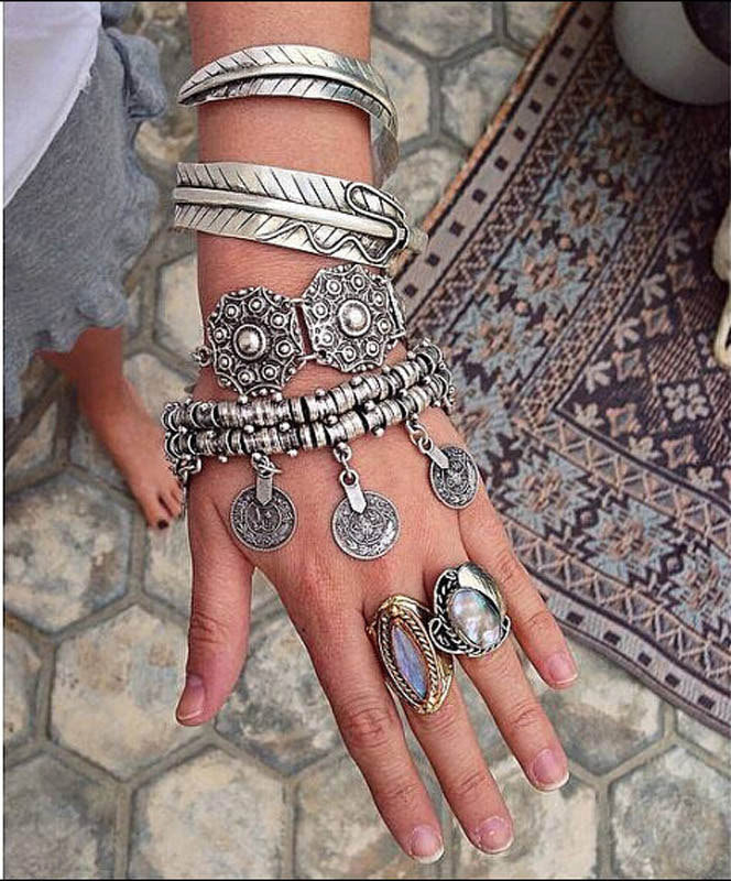 Bohemian Ancient Coin Vintage Anklets