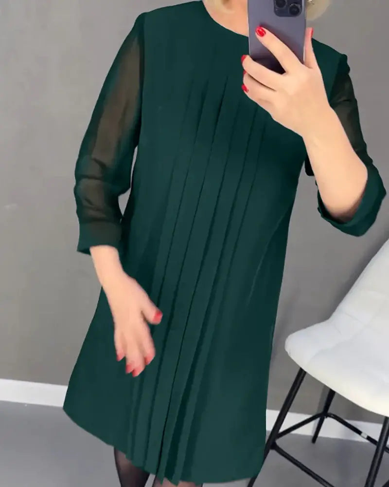 🎉New Product Launch💐 – Mid Sleeve Straight Dress（50% OFF）