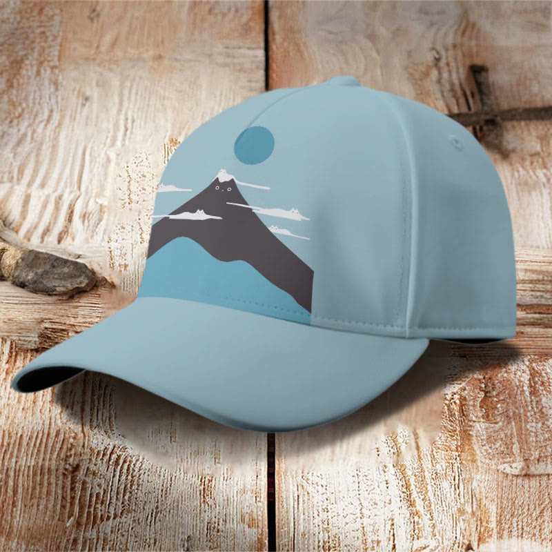 Dashingsoul Japanese Cat Art Print Cap