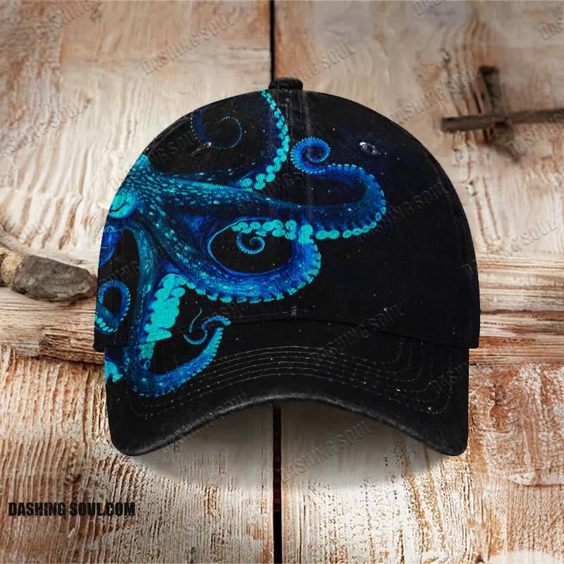 Octopus Art Print Cap