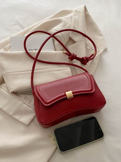 Knotted Strap PU Leather Handbag