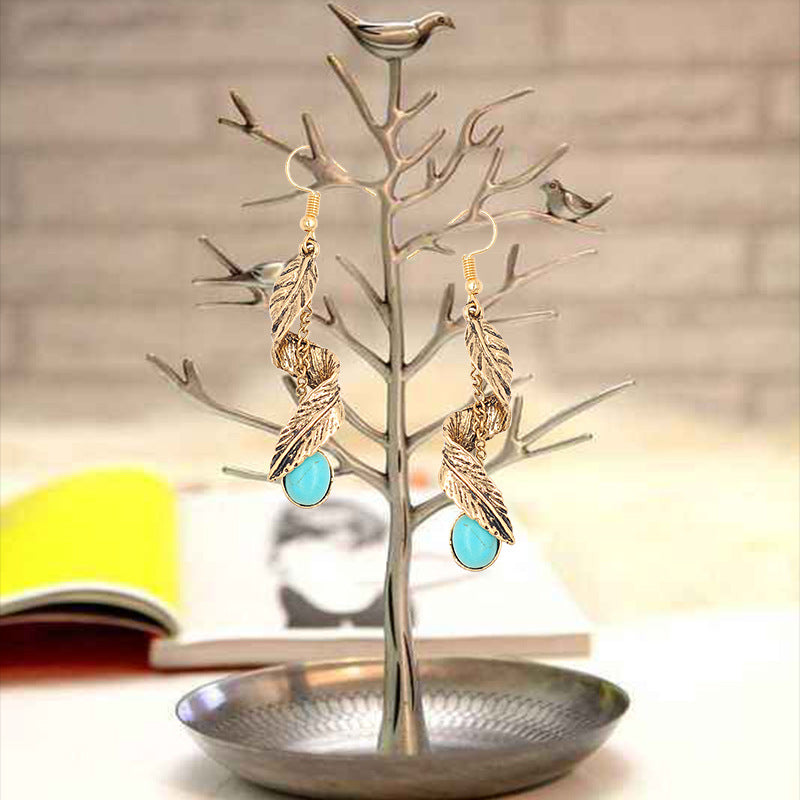 Fashion bohemian turquoise ladies earrings