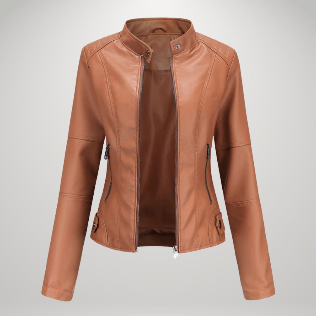 Lessy | Sleek Faux Leather Jacket