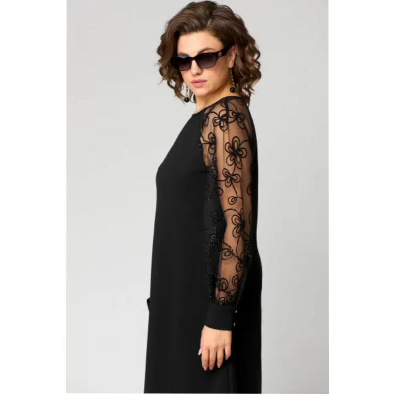 🌸Spring Specials🌸Lace Patchwork Round Neck Long Sleeve Dress