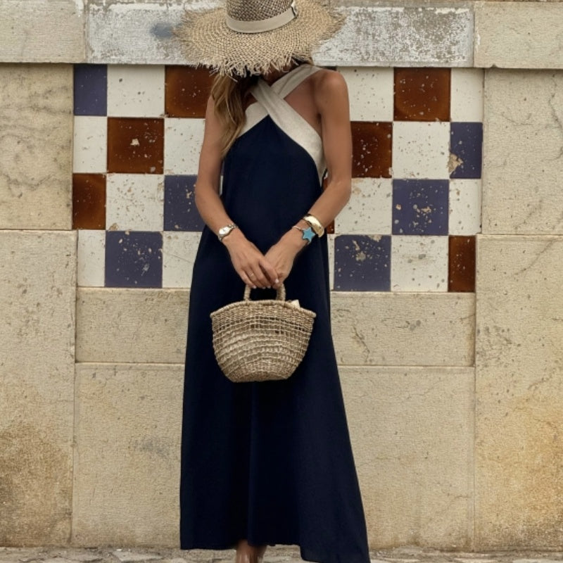 🌸Spring Specials💐 Women's Halter Neck Sleeveless Maxi Dress