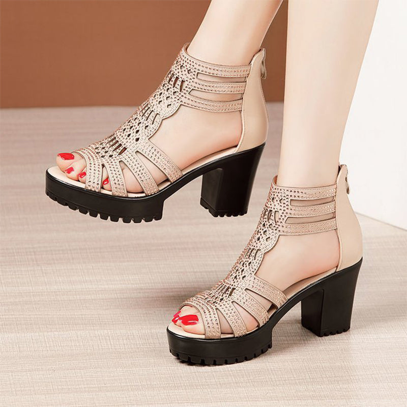 🌸Spring Specials💐 Women's Anti-Slip Peep-Toe Chunky Sandals