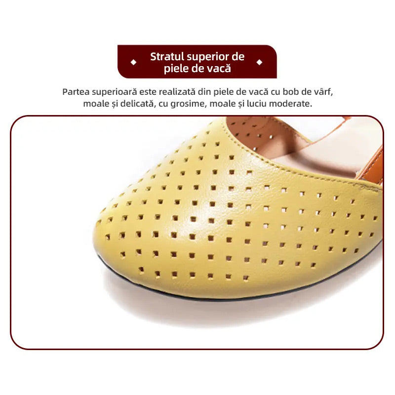 👡🎊Women's Closed-Toe Low Heel Sandals with Soft Sole🎊