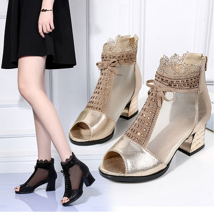 💞💞💞Women's Casual Open-Toe Mesh Sandals