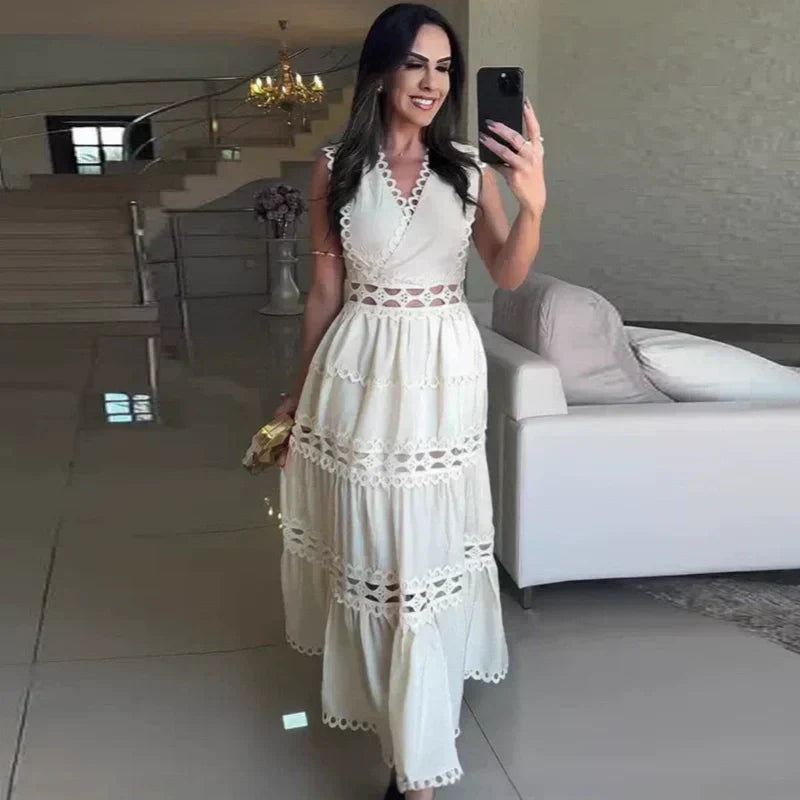 💕Limited Time 50% Off💕V-Neck Sleeveless Dress with Cut-Out