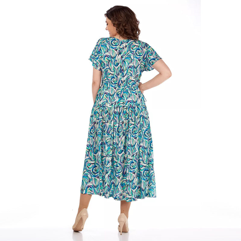 🎉Summer Patterned Chiffon Dress